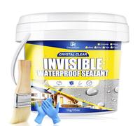 Liquido impermeabile trasparente 1,000g - Rivestimento per tetti, muri, cemento, legno e terrazze. Flessibile, interno ed esterno, a base d'acqua, resistente alle UV, protezione antiritidazione