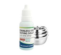 Liquido per analisi dei metalli - Kit portatile per l'identificazione 'acciaio inossidabile da 15 ml, soluzione accurata per la verifica delle leghe per lo smistamento di rottami industriali | Uti