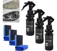 Liquido per la riparazione dei fari auto, kit per il restauro dei fari in ceramica per auto, offre una protezione duratura per riparare l'ingiallimento dei fari