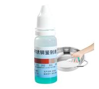 Liquido Per Test In Acciaio Inossidabile 304 - Agente Portatile Per Il Controllo Dei Metalli Da 12 Ml | Tester Per Acciaio Inossidabile, Strumento Di Ispezione, Liquido Per La Verifica Dei Metalli, So