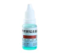Liquido per test in acciaio inossidabile - Liquido per analisi rapida per rilevamento da 12 ml, Reagente rapido con risposta cromatica rapida in 10 secondi, Soluzione di da laboratorio