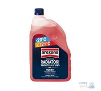 LIQUIDO PROTETTIVO RADIATORE AREXONS -20 C ROSSO PRONTO USO LT 2