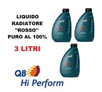 LIQUIDO RADIATORE BLU AZZURRO PURO 100% Q8 LONG LIFE BLUE ANTIFREEZE 4 LITRI