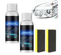 Liquido riparatore per fari d'auto, liquido riparatore fari, detergente per fari, lucidante per fari, liquido riparatore fari d'auto per tutti i veicoli (30ML,2PC)