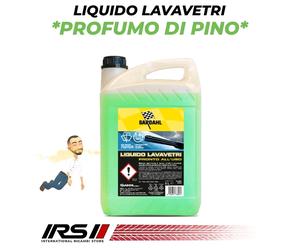 LIQUIDO TERGIVETRI BARDAHL 5L PROFUMO PINO LAVAVETRI AUTO TANICA 5 LITRI -10°