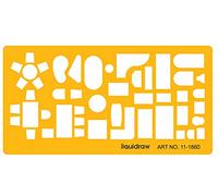 Liquidraw 1860 righello scala 1: 50 scale Architectural Drawing template stencil - arancione/trasparente