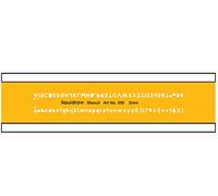 Liquidraw 200 2 mm Lettering stencil - arancione/trasparente
