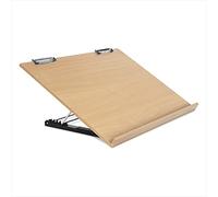 Liquidraw Cavalletto da scrivania in legno, formato A2, 47 x 64,8 cm, supporto da tavolo con 5 angoli di lavoro regolabili, ideale per disegnare, dipingere e disegnare, clip per lavagna da disegno