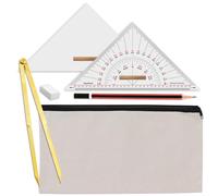 Liquidraw Divisore di Navigazione Marina Universale Goniometro Nautico Set Quadrato Triangolo Righello Con Ottone Massiccio 8 "Divisore
