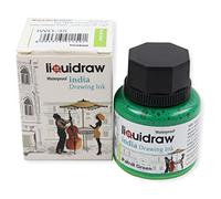 Liquidraw Inchiostro da disegno colorato, inchiostro indiano, impermeabile, 20 colori assortiti, 35 ml, inchiostri indiani per artisti (verde pappagallo)