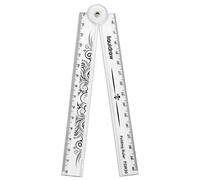 Liquidraw Righello pieghevole pieghevole da 30 cm, cancelleria scolastica (trasparente)