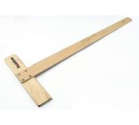 Liquidraw Righello quadrato in legno a T, 60 cm, forma quadrata a T, con marcature, ideale per disegnare, disegnare e impaginare, ideale per fai da te, artigianato, architetto o ingegnere