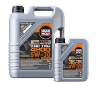 LIQUIMOLY 8973 TOP TEC 4200 OLIO MOTORE 5W30 ALTA QUALITA' PER MOTORI DIESEL E BENZINA. ACEA C2-C3 API SP CON TECONOLOGIA LONGLIFE III. CONFEZIONE : KIT PROMO 6 LITRI