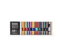 Liquitex 3699395 Basics - Pittura acrilica, Pigmenti per artisti monopigmentati, Resistente alla luce, durevole nel tempo, Finitura satinata, Set di colori 48 Tubetti da 22 ml