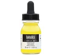 Liquitex 4260155 Colori acrilici fluidi professionali, inchiostro ad inchiostro, 30 ml, colore aerografo ad alta pigmentazione - Giallo di bismuto