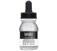 Liquitex 4260236 - Inchiostro acrilico per aerografo, 30 ml, Argento chiaro iridescente