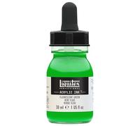 Liquitex 4260985 Colori acrilici fluidi professionali, inchiostro ad inchiostro, 30 ml, colore aerografo ad alta pigmentazione - Verde fluorescente