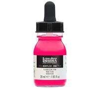 Liquitex 4260987 Colori acrilici fluidi professionali, inchiostro ad inchiostro, 30 ml, colore aerografo ad alta pigmentazione - Rosa fluorescente