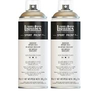 Liquitex 4450237 - Vernice Spray Professionale A Base D'acqua, Oro Antico Iridescente, 400 ml, 1 Pezzo (Confezione da 2)