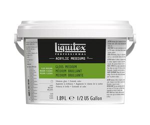 Liquitex 5338 Professional Medium lucido e vernice per colori acrilici, aumenta la brillantezza e migliora la pellicola colorata e profondità dei colori acrilici - flacone da 1,89, trasparente