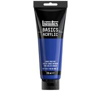 Liquitex 88700213 Basics - Pittura acrilica, Pigmenti per artisti monopigmentati, Resistente alla luce, durevole nel tempo, Finitura satinata, Tubo da 250 ml - Blu Di Cobalto Imitazione