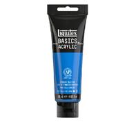 Liquitex 8870033 Basics - Pittura acrilica, Pigmenti per artisti monopigmentati, Resistente alla luce, durevole nel tempo, Finitura satinata, Tubo da 118 ml - Blu Ceruleo Imitazione