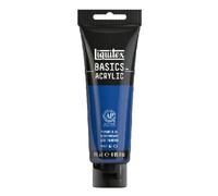 Liquitex 8870041 Basics - Pittura acrilica, Pigmenti per artisti monopigmentati, Resistente alla luce, durevole nel tempo, Finitura satinata, Tubo da 118 ml - Blu Primario