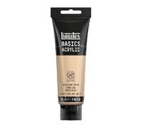 Liquitex 8870055 Basics - Pittura acrilica, Pigmenti per artisti monopigmentati, Resistente alla luce, durevole nel tempo, Finitura satinata, Tubo da 118 ml - Titanio Grezzo