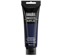 Liquitex 8870066 Basics - Pittura acrilica, Pigmenti per artisti monopigmentati, Resistente alla luce, durevole nel tempo, Finitura satinata, Tubo da 118 ml - Blu Di Prussia Imitazione