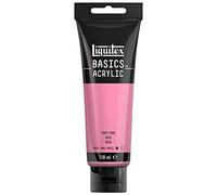 Liquitex 8870078 Basics - Pittura acrilica, Pigmenti per artisti monopigmentati, Resistente alla luce, durevole nel tempo, Finitura satinata, Tubo da 118 ml - Rosa