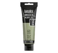 Liquitex 8870079 Basics - Pittura acrilica, Pigmenti per artisti monopigmentati, Resistente alla luce, durevole nel tempo, Finitura satinata, Tubo da 118 ml - Grigio Verde