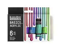 Liquitex Acrilico Basics - Set Basics 6 x 22ml, Metallizzati