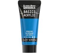 Liquitex Acrilico Basics - Tubo di Pittura Acrilica, Blu Metallizzato, 22 ml
