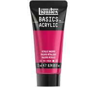 Liquitex Acrilico Basics - Tubo di Pittura Acrilica, Magenta Metallizzato, 22 ml