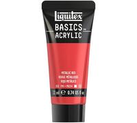 Liquitex Acrilico Basics - Tubo di Pittura Acrilica, Rosso Metallizzato, 22 ml