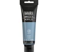 Liquitex 8870081 Basics - Pittura acrilica, Pigmenti per artisti monopigmentati, Resistente alla luce, durevole nel tempo, Finitura satinata, Tubo da 118 ml - Grigio Blu
