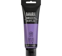 Liquitex 8870053 Basics - Pittura acrilica, Pigmenti per artisti monopigmentati, Resistente alla luce, durevole nel tempo, Finitura satinata, Tubo da 118 ml - Porpora Brillante