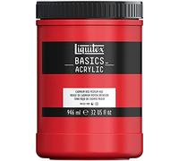 Liquitex Basics Acrylic, 4332151, Colore Acrilico, Rosso Cadmio Medio Imit, 946Ml