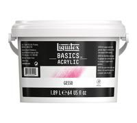 Liquitex BASICS Gesso Surface Prep Medium, barattolo da 1,89 l (64 oz), bianco