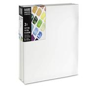 Liquitex Telaio stabile in legno di abete rosso con tela bianca pre-innescata cotone 50 x 70
