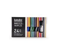 Liquitex BASICS, Set di pittura acrilica Studio, 24 tubi da 22 ml