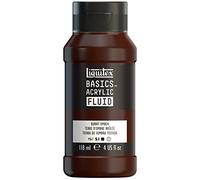 Liquitex BASICS - Vernice acrilica fluida da 118 ml, colore: Umber bruciato