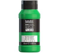 Liquitex BASICS - Vernice acrilica fluida da 118 ml, colore: verde chiaro permanente