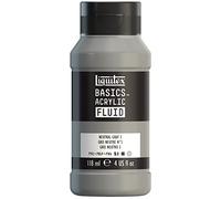 Liquitex BASICS - Vernice acrilica fluida, flacone da 118 ml, colore grigio neutro 5