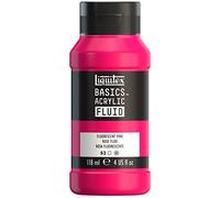 Liquitex BASICS Vernice acrilica fluida, flacone da 118 ml, rosa fluo