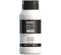 Liquitex BASICS - Vernice fluida acrilica, flacone da 118 ml, colore: bianco iridescente
