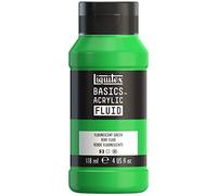 Liquitex BASICS - Vernice fluida acrilica, flacone da 118 ml, colore: verde fluorescente