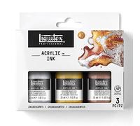 Liquitex Inchiostro Ink ink Set 3 flaconi da 30ml Colori Ididescenti aerografo
