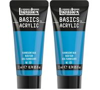 Liquitex LQX ACRILICO BASICS 22ML BLU FLUORESCENTE (Confezione da 2)