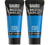 Liquitex LQX ACRILICO BASICS 22ML BLU METALLICO (Confezione da 2)